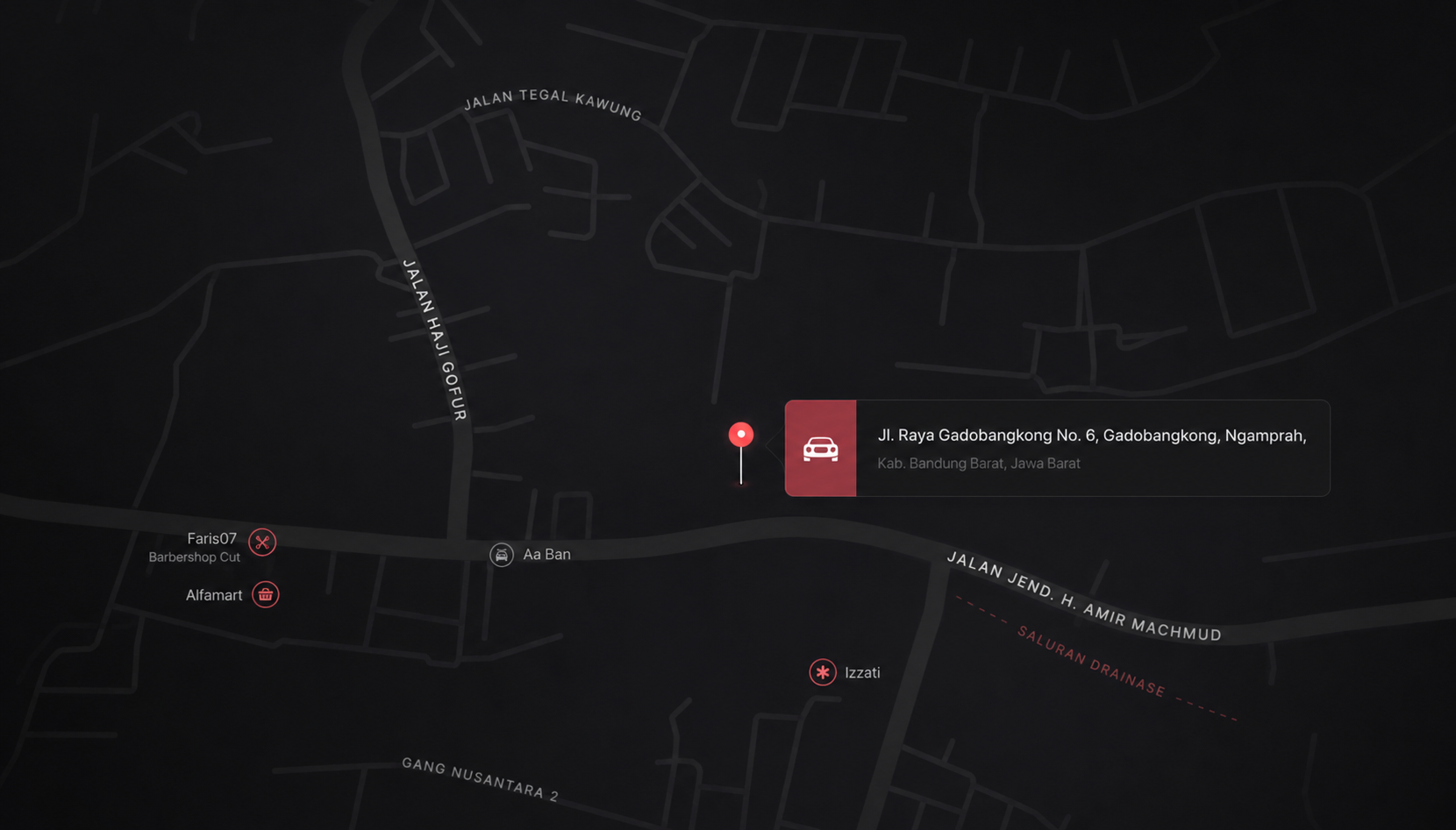 Map location for Crystal Aluminium